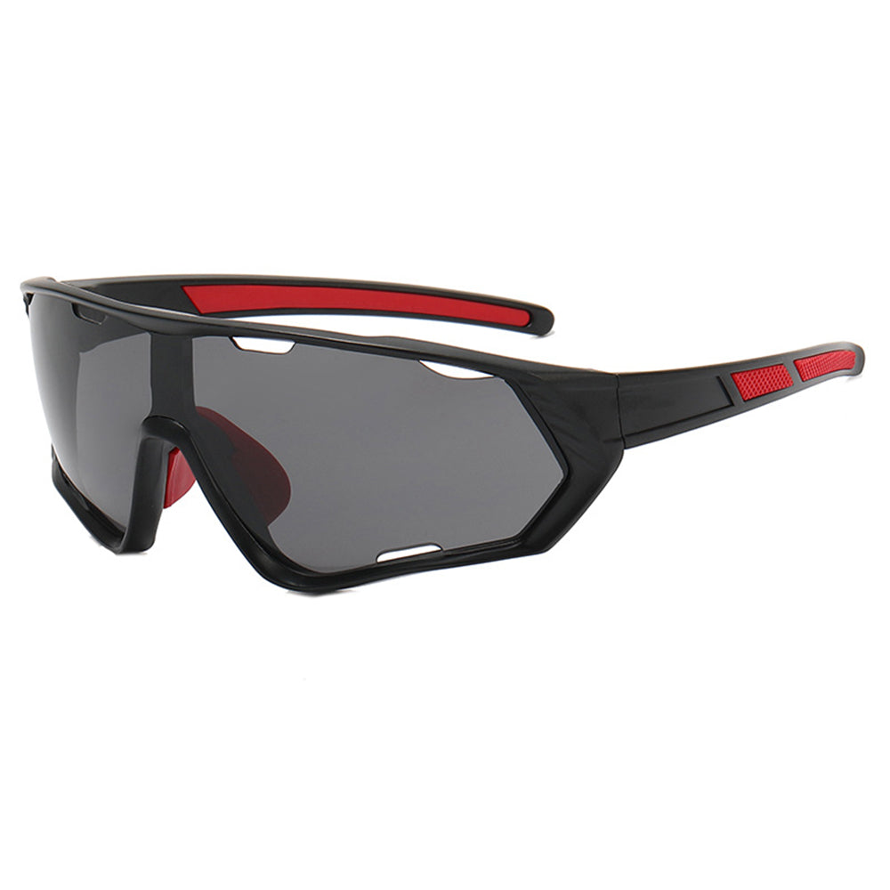 Gafas de Ciclismo Unisex Techsuit 9330, Negro Rojo