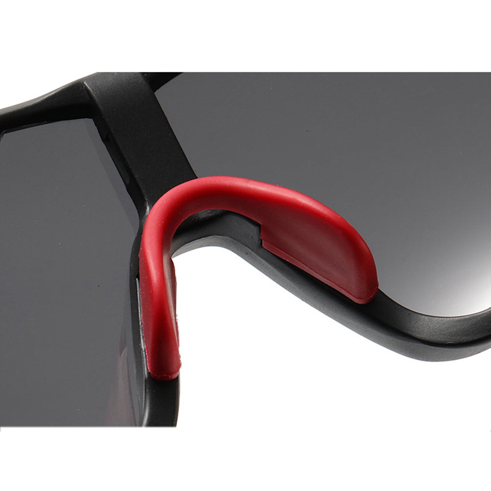 Gafas de Ciclismo Unisex Techsuit 9330, Negro Rojo