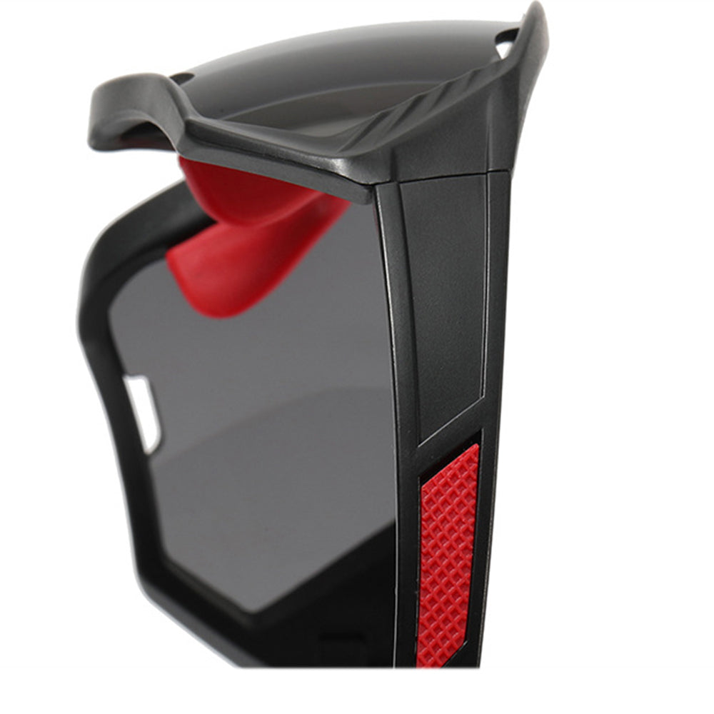 Gafas de Ciclismo Unisex Techsuit 9330, Negro Rojo