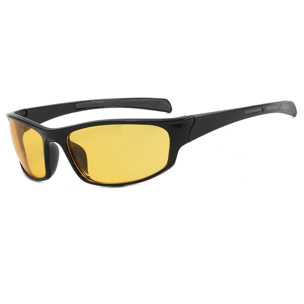 Gafas de Ciclismo Unisex Techsuit 9937, Negras Amarillas