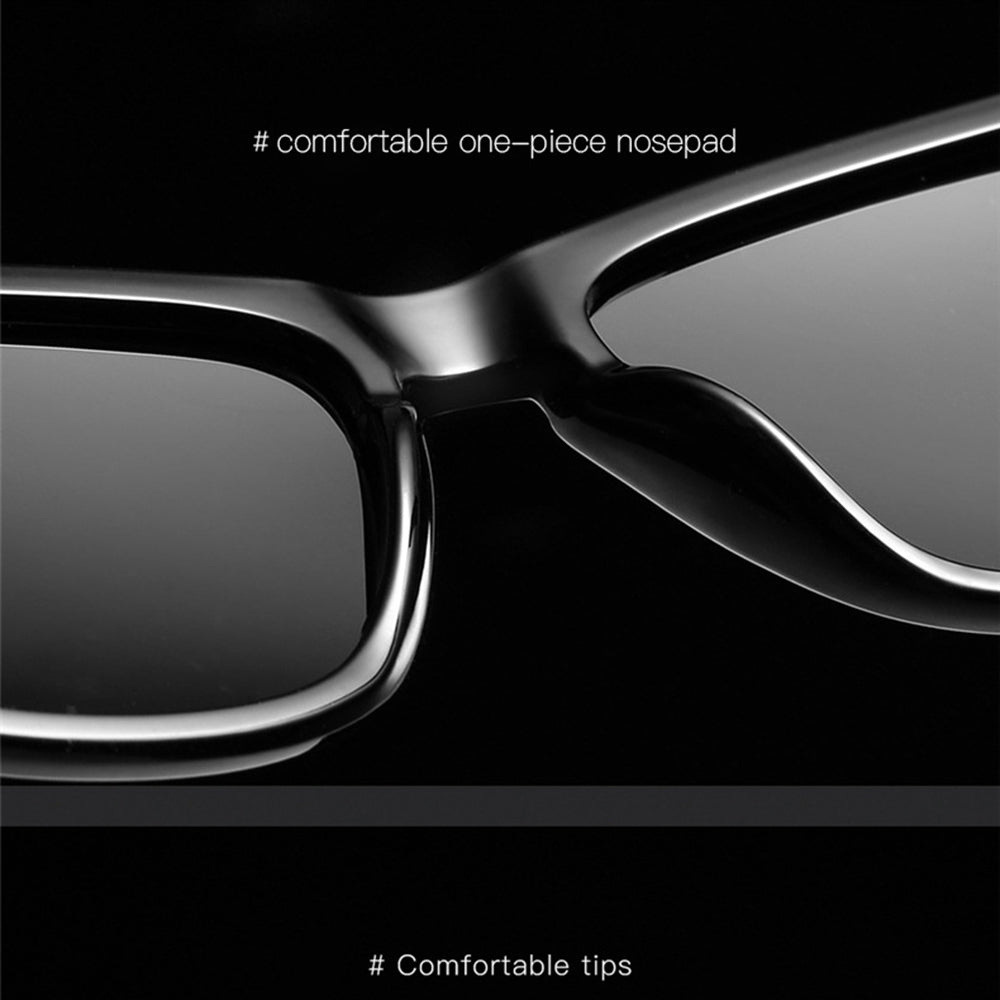 Gafas de Sol para Hombre Techsuit 0717, Polarizadas, Protección UV, Negras