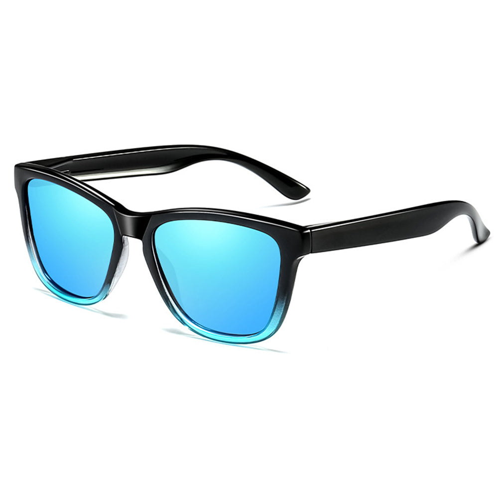 Gafas de Sol para Hombre Techsuit 0717, Polarizadas, Protección UV, Negras Azules