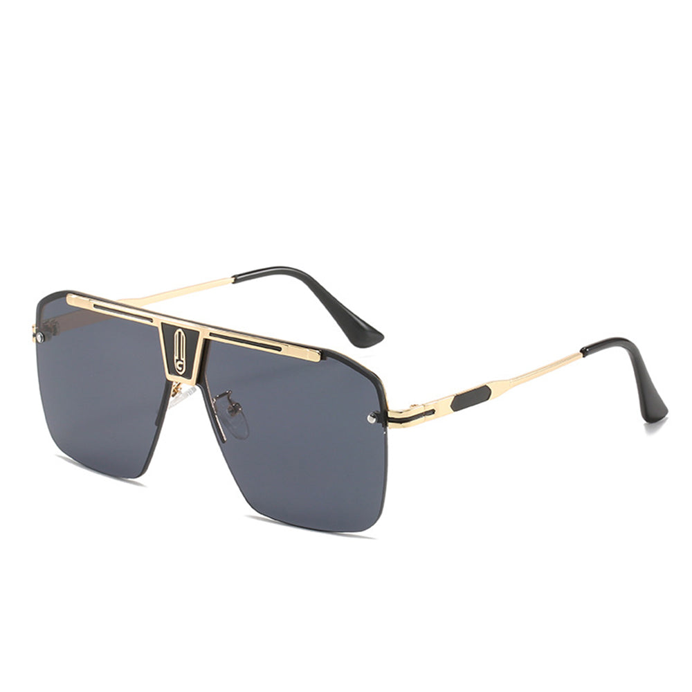 Gafas de Sol para Hombre Techsuit 2576, Dorado Negro Gris