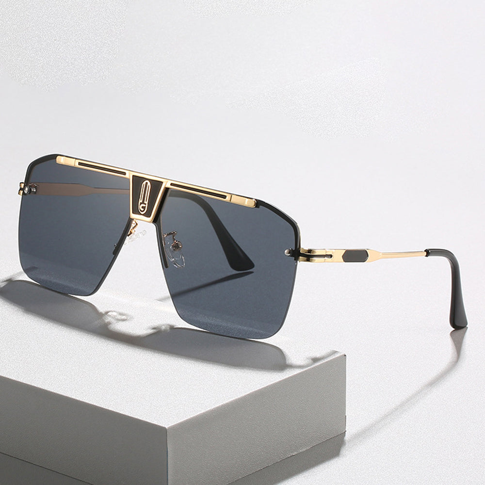 Gafas de Sol para Hombre Techsuit 2576, Dorado Negro Gris