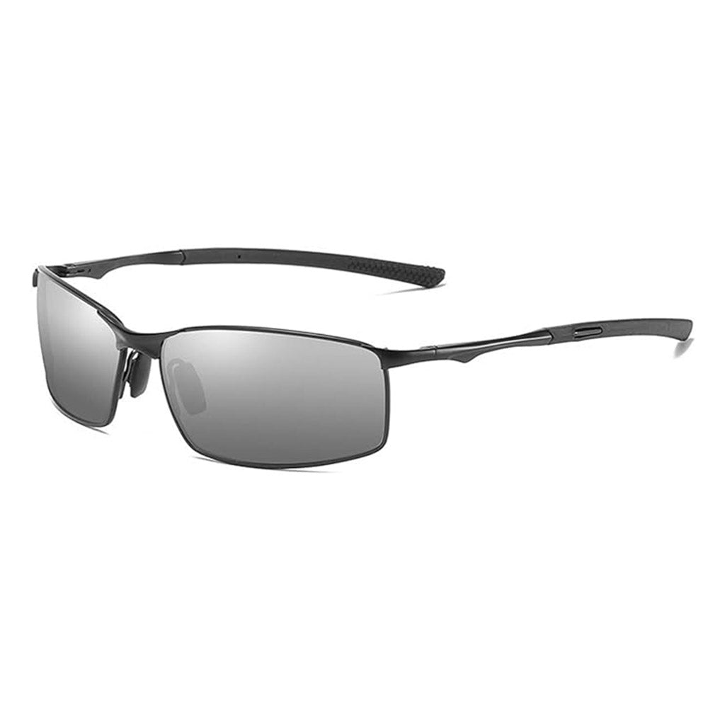 Gafas de Sol para Hombre Techsuit 559, Polarizadas, Protección UV, Gris Negro