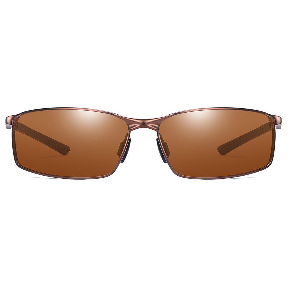 Gafas de Sol para Hombre Techsuit 559, Polarizadas, Protección UV, Marrón