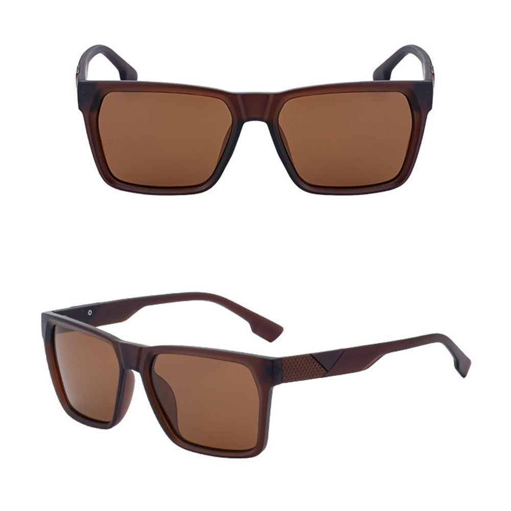 Gafas de Sol para Hombre Techsuit 8500, Polarizadas, Protección UV, Marrón