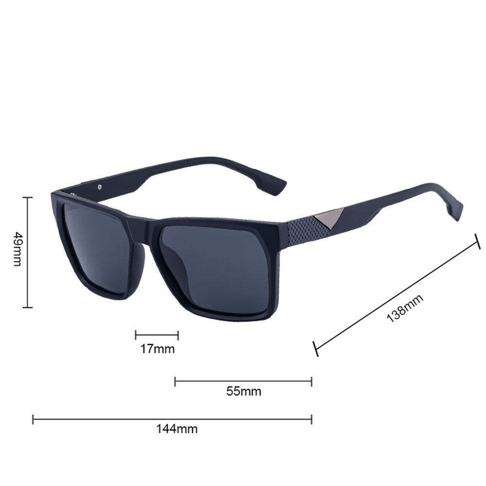 Gafas de Sol para Hombre Techsuit 8500, Polarizadas, Protección UV, Negro Gris