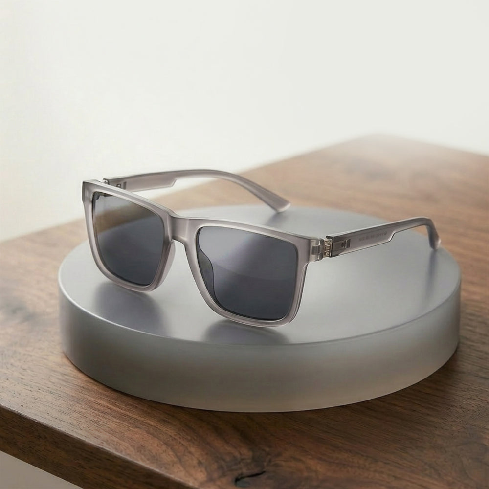 Gafas de Sol para Hombre Techsuit 8506, Polarizadas, Protección UV, Negro Mate