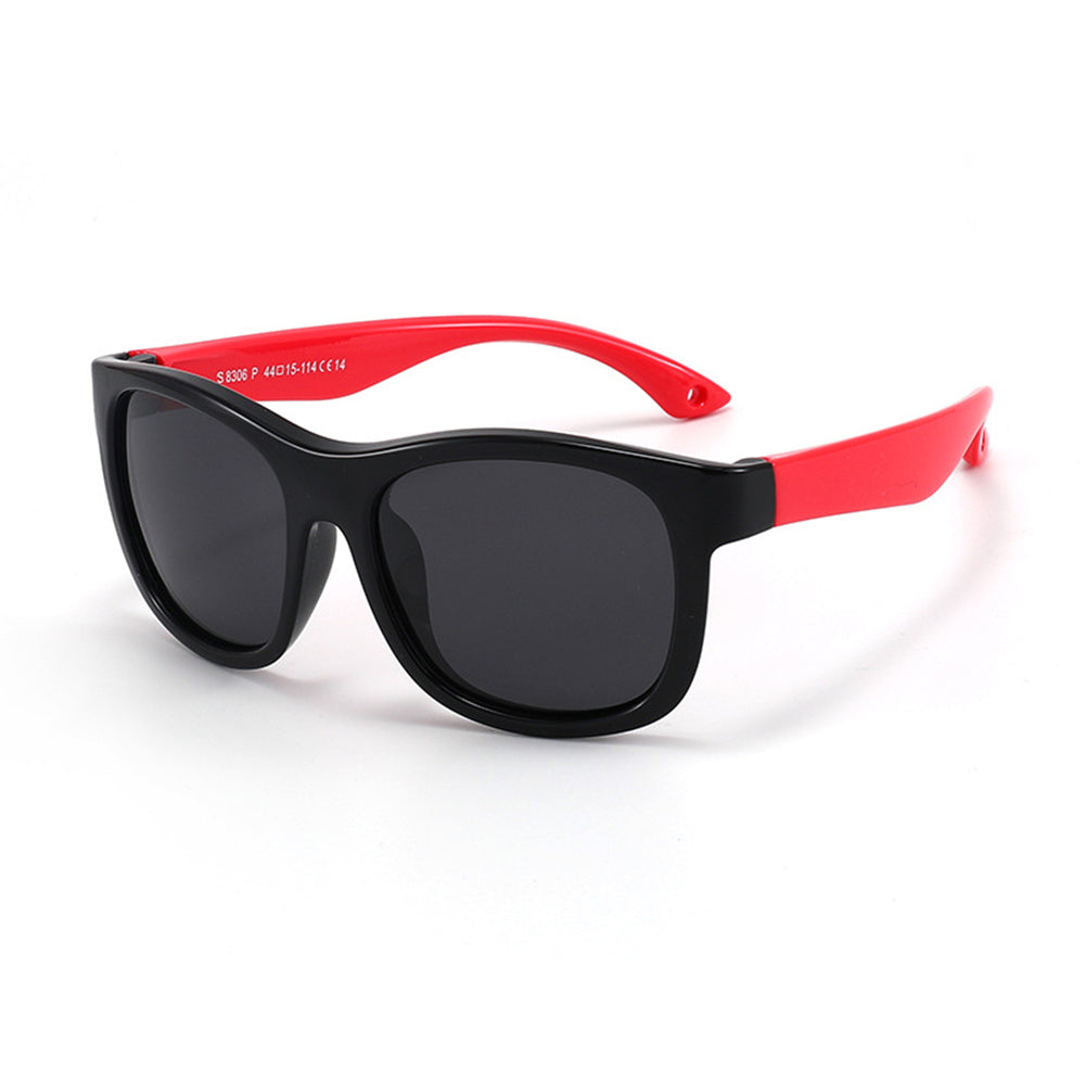 Gafas de Sol para Bebés Techsuit 8306-C14, Polarizadas, Negro Rojo