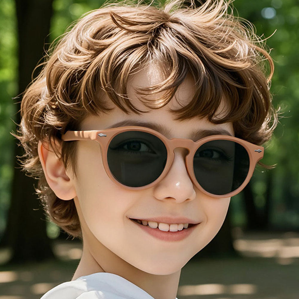 Gafas de Sol para Niños Techsuit 602, Polarizadas, Protección UV, Beige