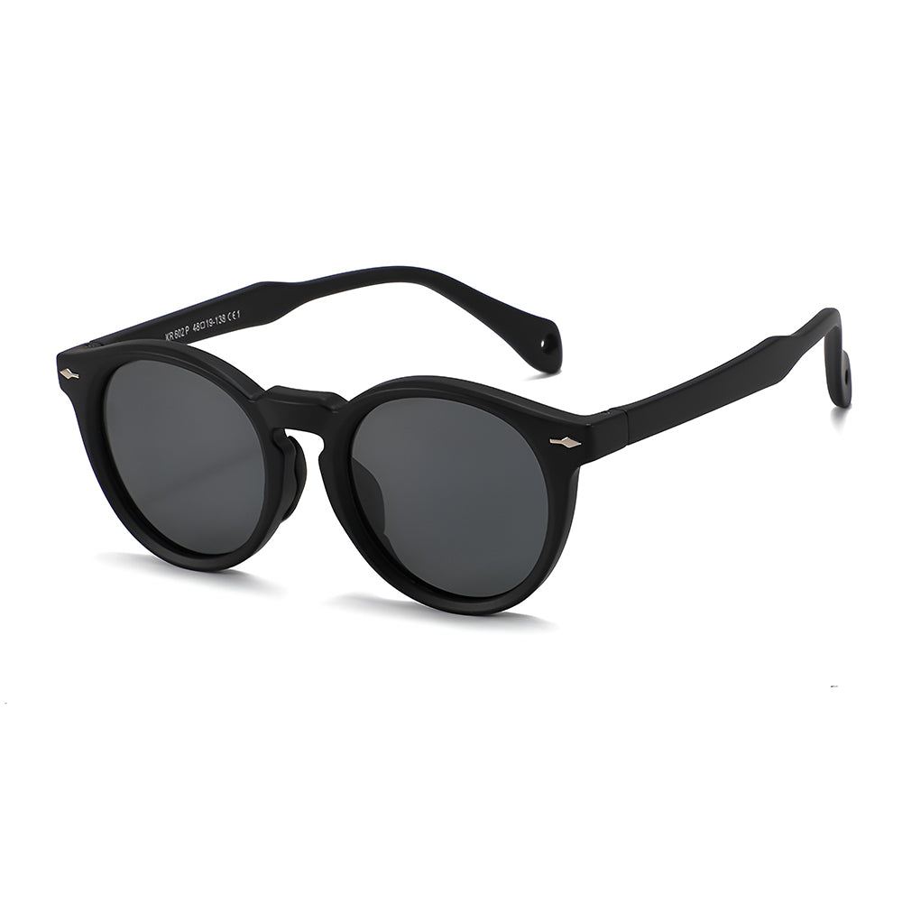 Gafas de Sol para Niños Techsuit 602, Polarizadas, Protección UV, Negras