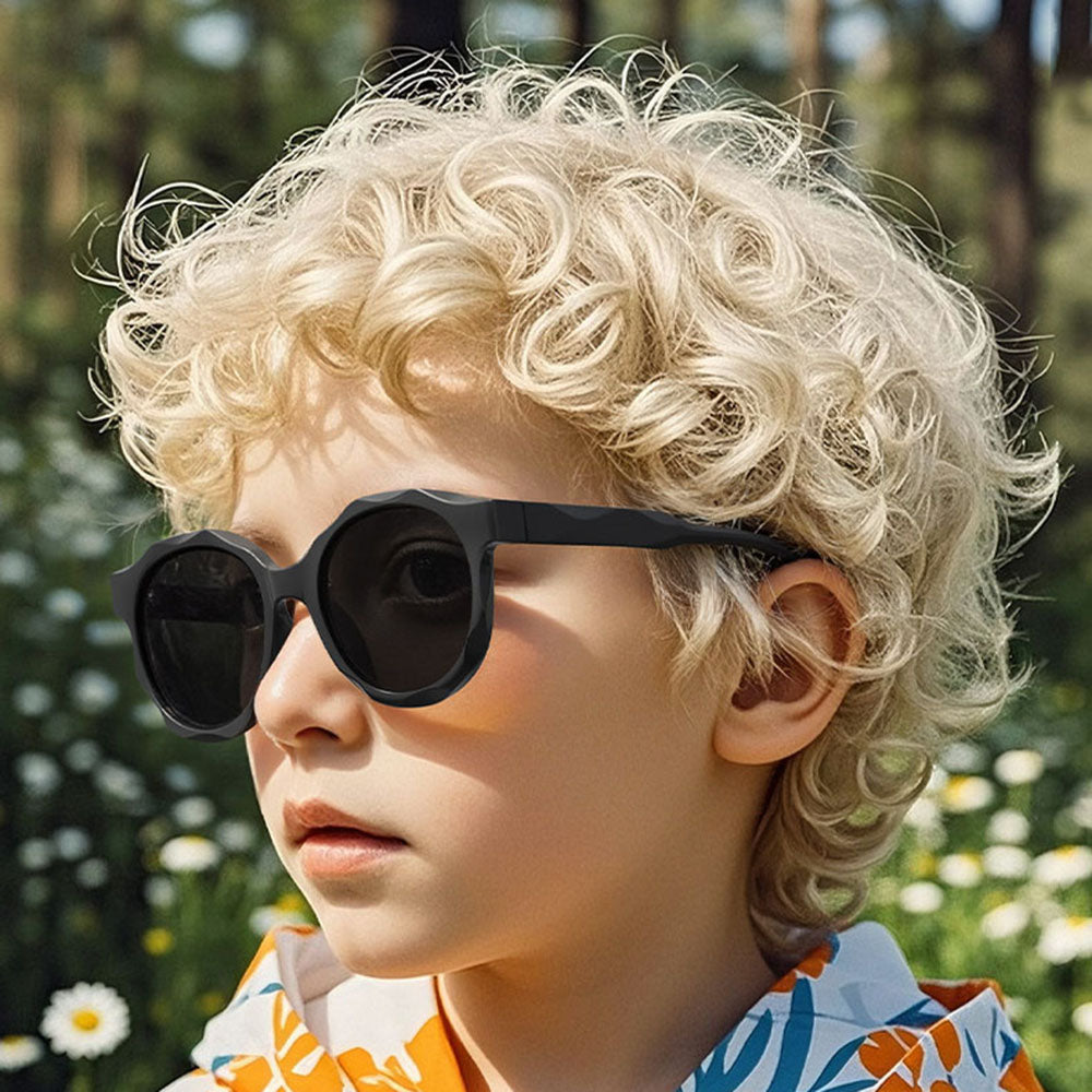 Gafas de Sol para Niños Techsuit 627, Polarizadas, Protección UV, Negras