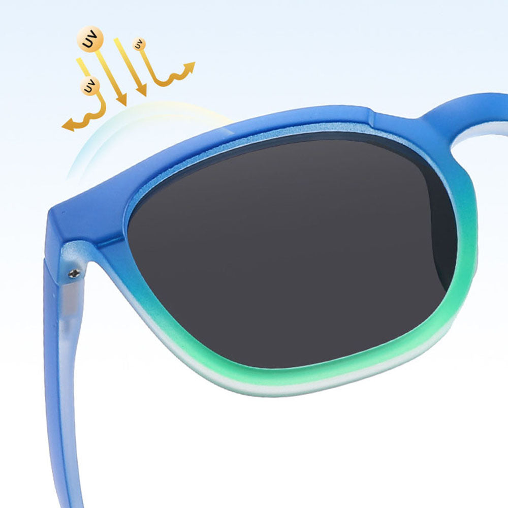 Gafas de Sol para Niños Techsuit 691, Polarizadas, Protección UV, Naranjas