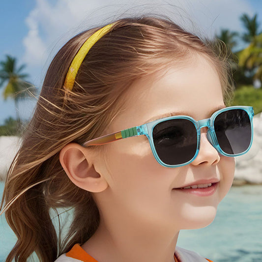 Gafas de Sol para Niños Techsuit 9694, Polarizadas, Protección UV, Azul Negro
