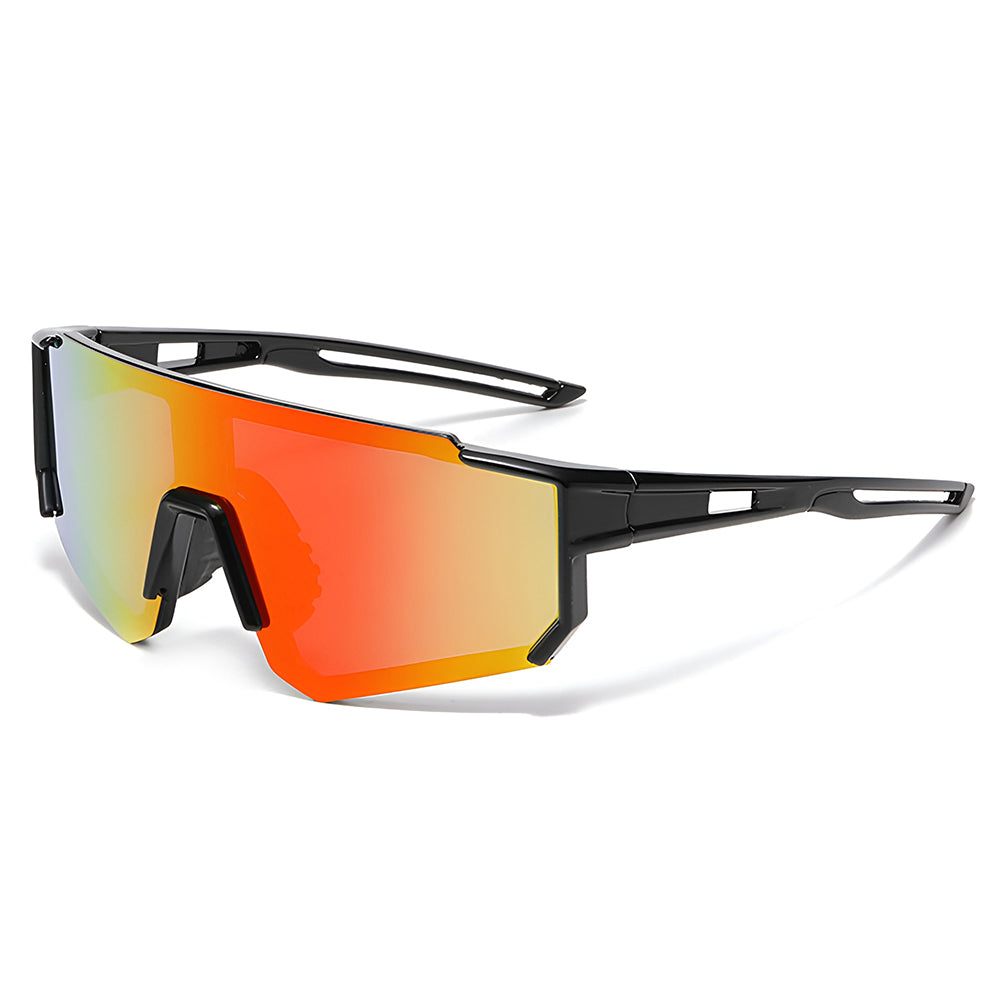 Gafas de Sol para Niños Techsuit R601, Polarizadas, Protección UV, Negras Naranja Amarillas