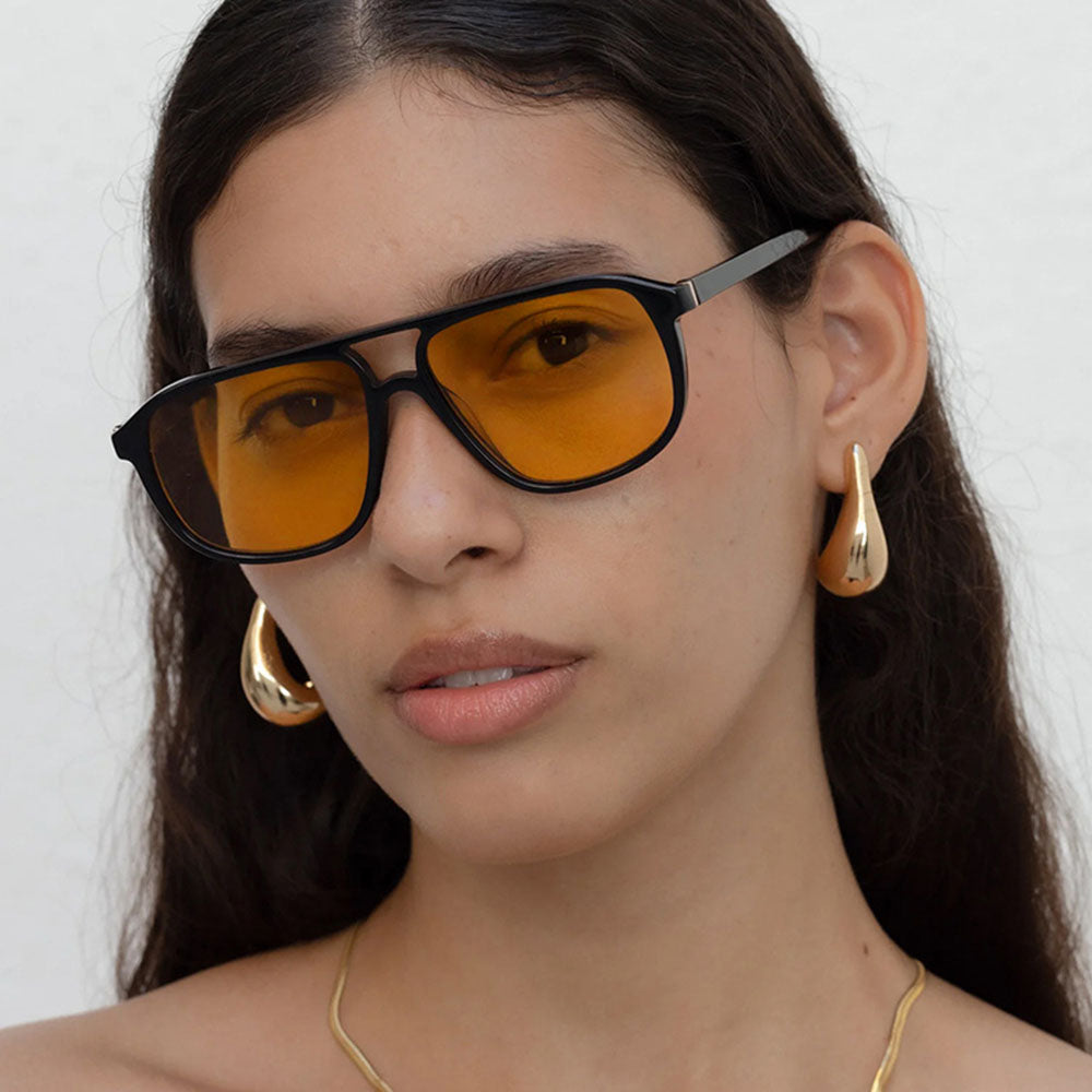Gafas de Sol Mujer Techsuit 18266, Negras Naranjas