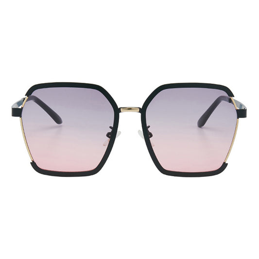 Gafas de Sol Mujer Techsuit 191, Polarizadas, Protección UV, Negro Gris Rosa