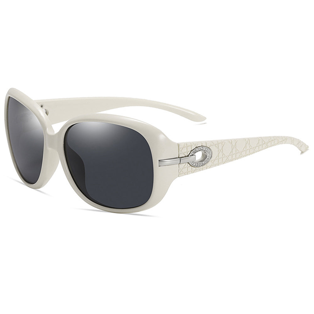 Gafas de Sol Mujer Techsuit 2012, Polarizadas, Protección UV, Blancas Gris