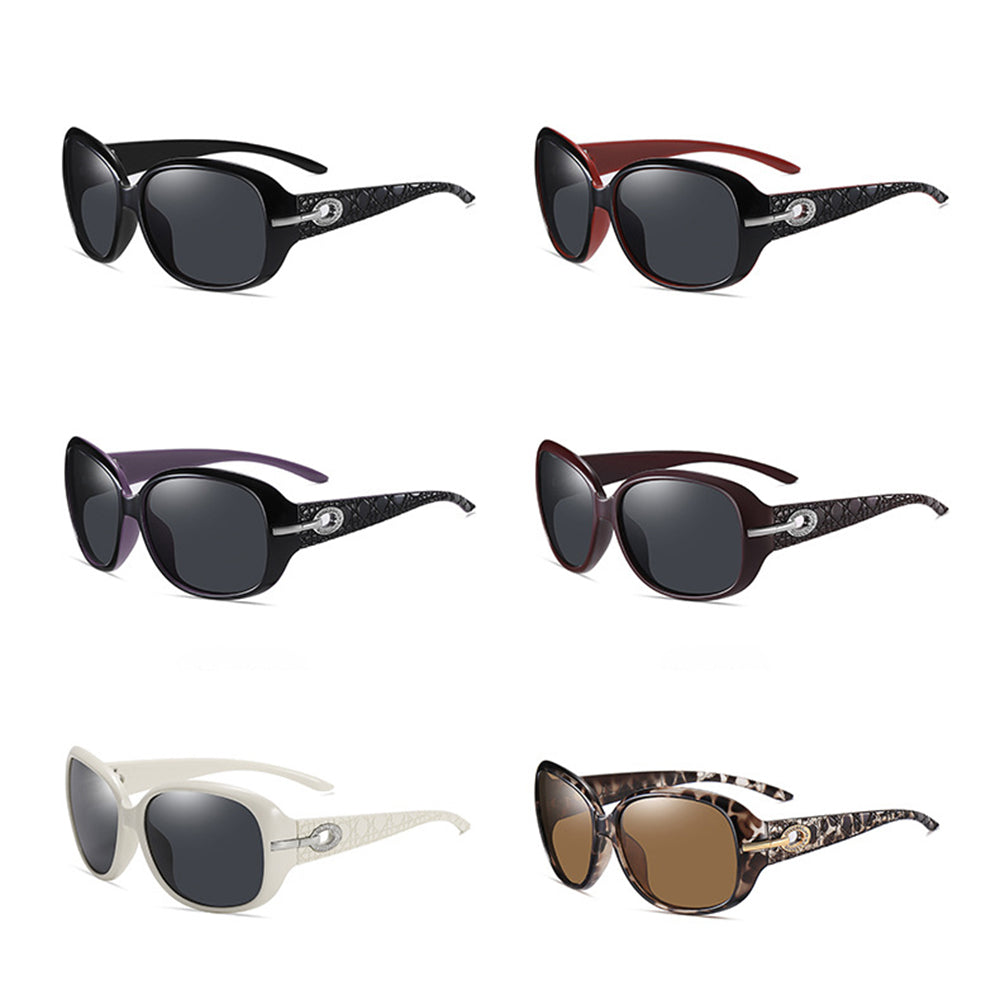Gafas de Sol Mujer Techsuit 2012, Polarizadas, Protección UV, Negro Gris
