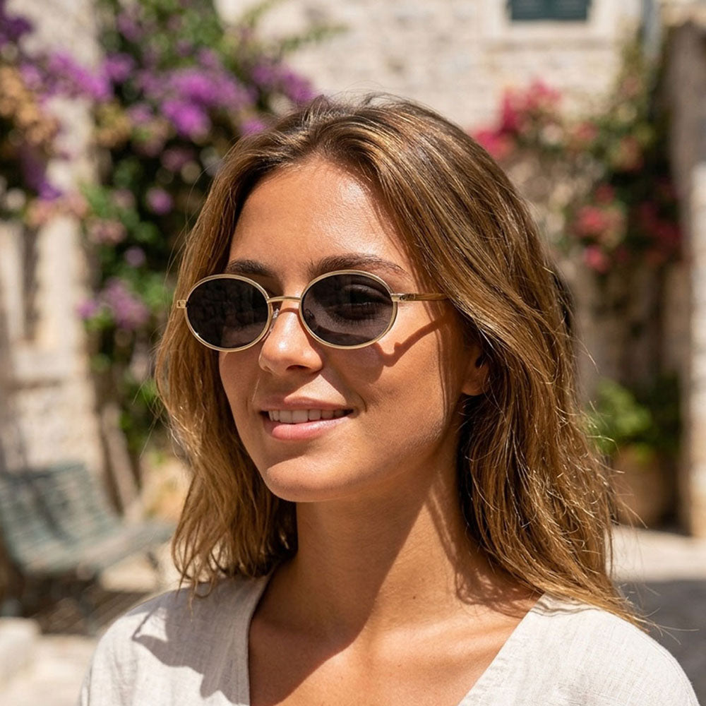 Gafas de Sol Mujer Techsuit 3220, Dorado Negro