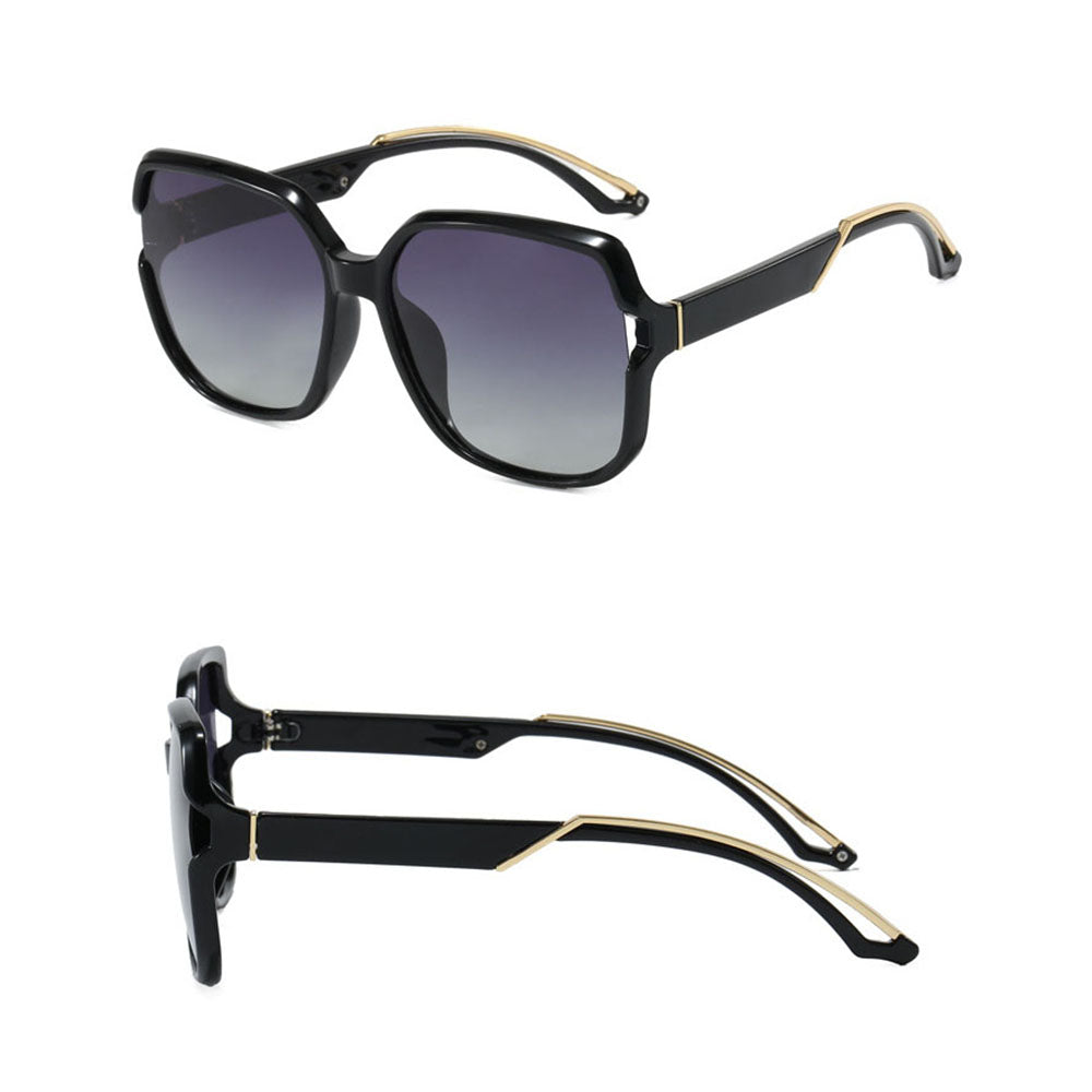 Gafas de Sol Mujer Techsuit 5228, Polarizadas, Negro Dorado