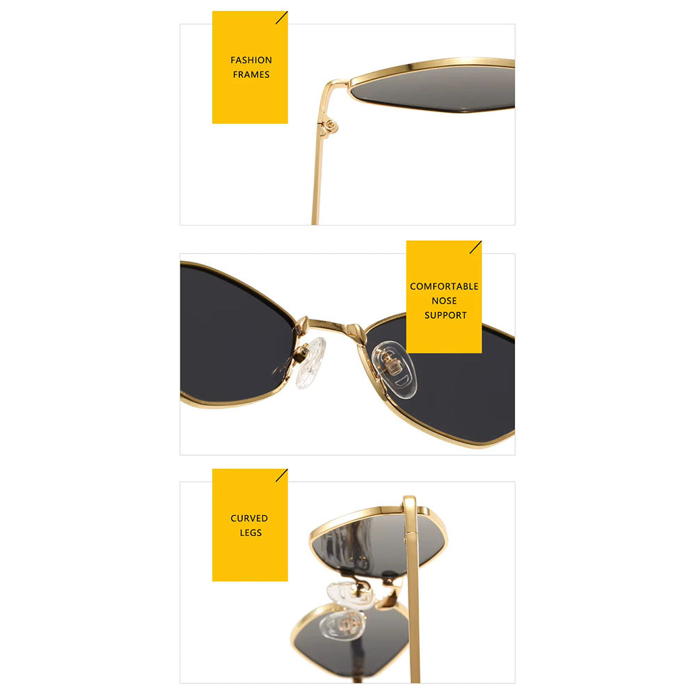 Gafas de Sol Mujer Techsuit 6206, Doradas Verdes