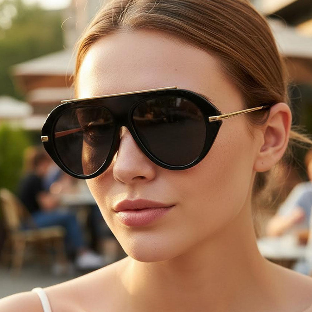 Gafas de Sol Mujer Techsuit 8092, Negro Marrón