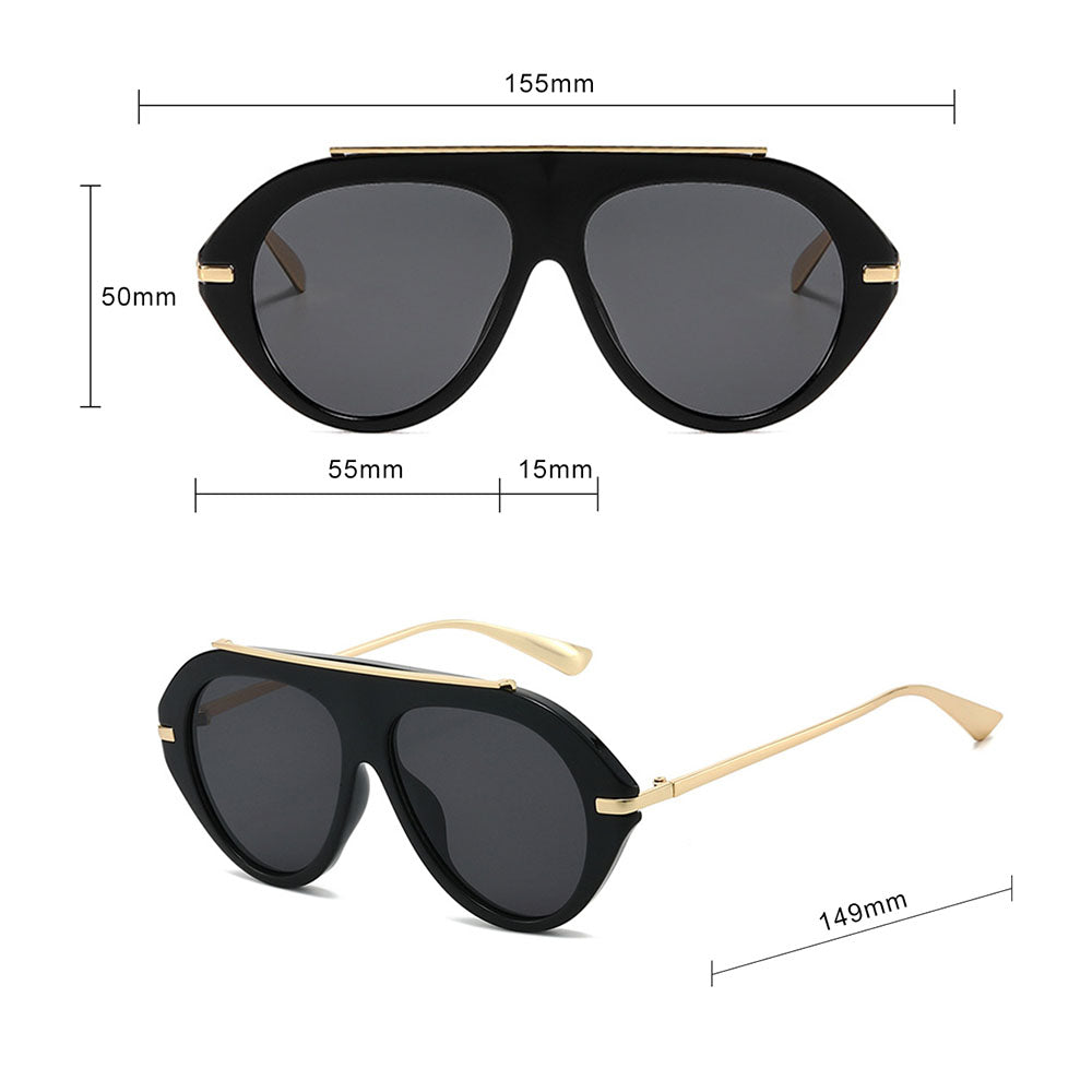 Gafas de Sol Mujer Techsuit 8092, Negro Marrón