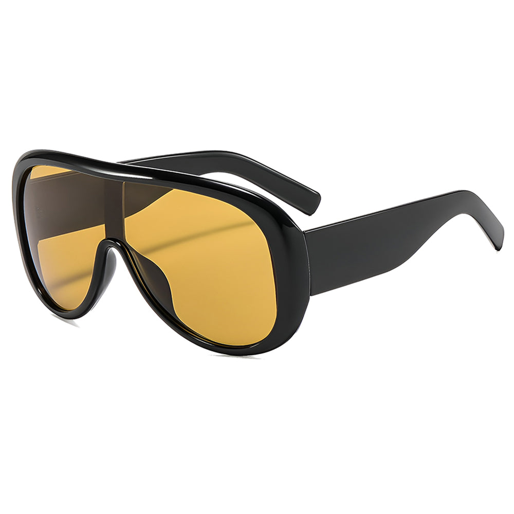Gafas de Sol Mujer Techsuit 89337, Negro Amarillo
