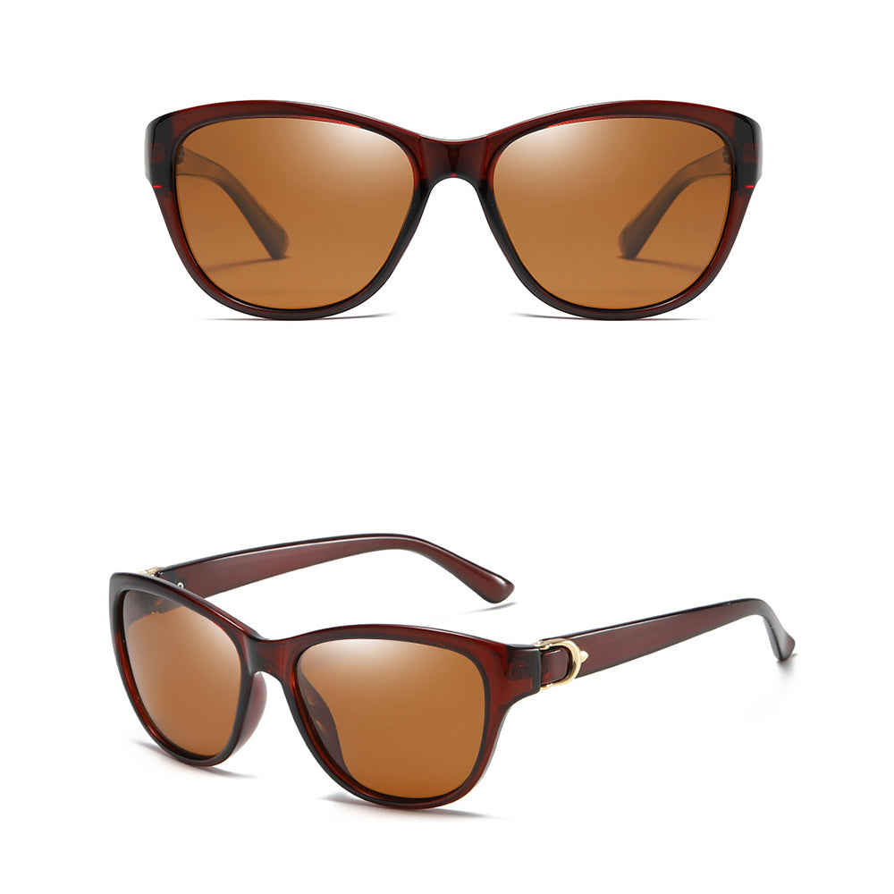 Gafas de Sol Mujer Techsuit A572, Polarizadas, Protección UV, Marrón