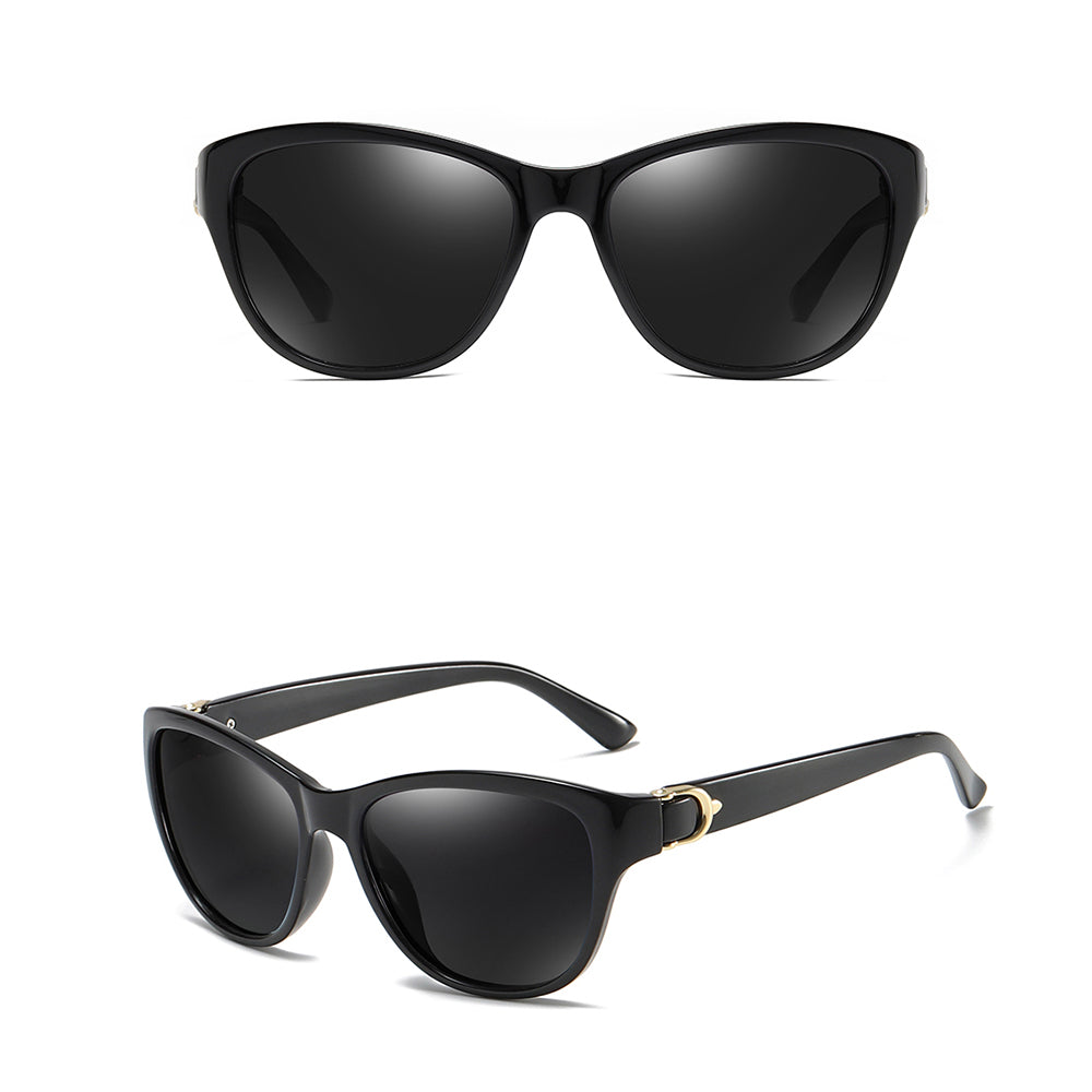 Gafas de Sol Mujer Techsuit A572, Polarizadas, Protección UV, Negro Gris