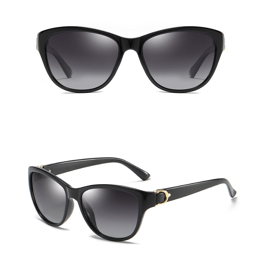 Gafas de Sol Mujer Techsuit A572, Polarizadas, Protección UV, Negro Gris Degradado