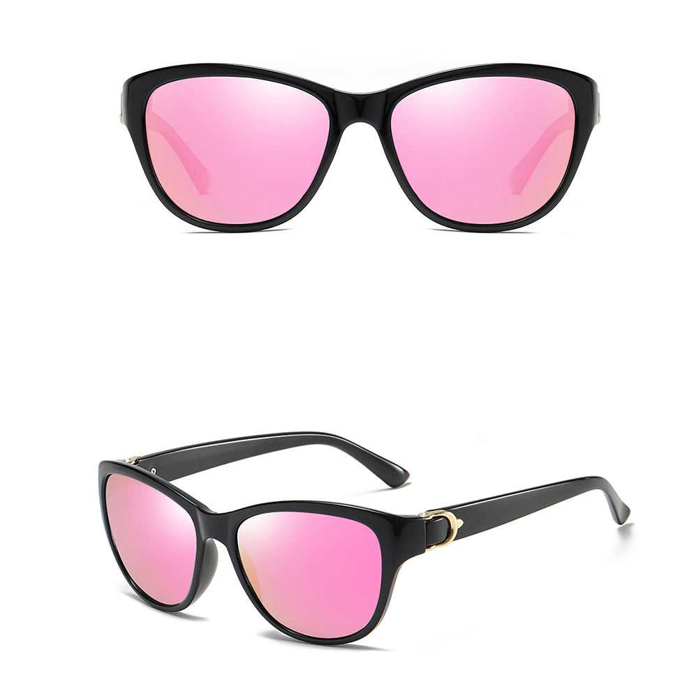 Gafas de Sol Mujer Techsuit A572, Polarizadas, Protección UV, Negras y Rosas