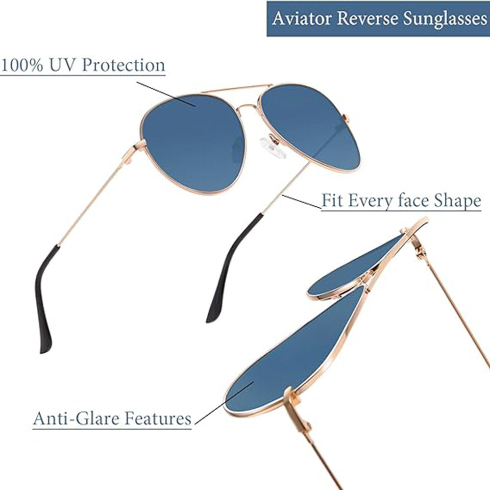 Gafas de Sol Unisex Techsuit 3025, Protección UV, Dorados Rosa Azules