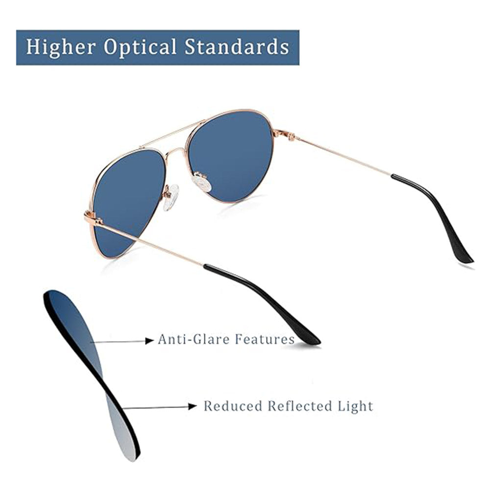 Gafas de Sol Unisex Techsuit 3025, Protección UV, Dorados Rosa Azules