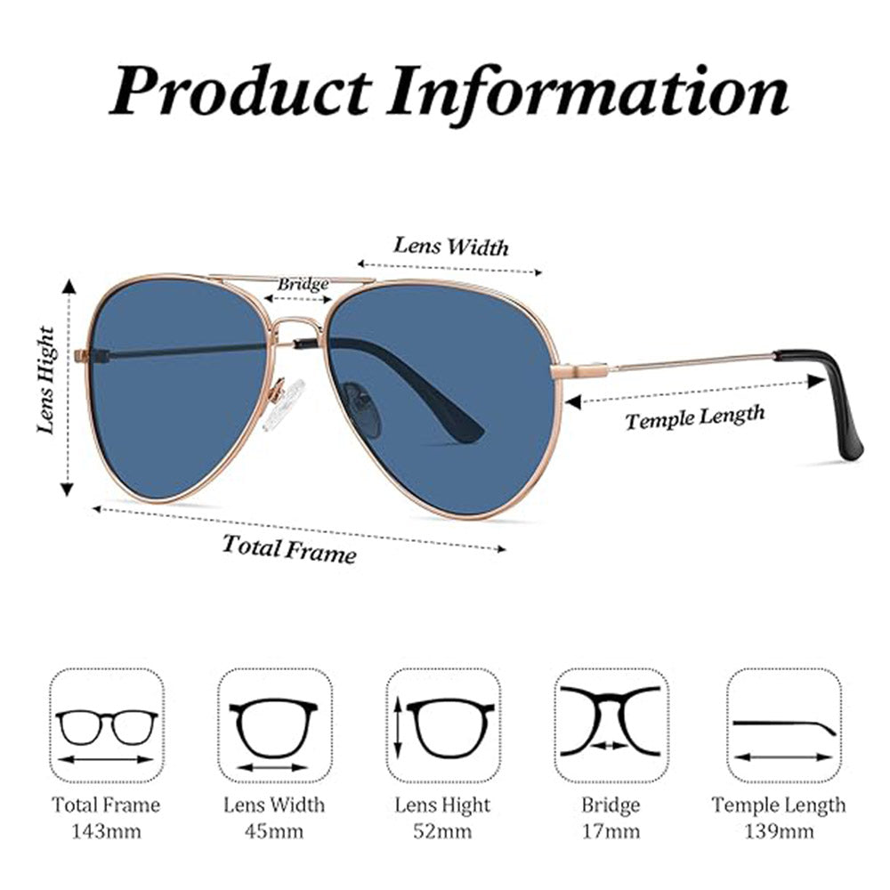 Gafas de Sol Unisex Techsuit 3025, Protección UV, Dorados Rosa Azules