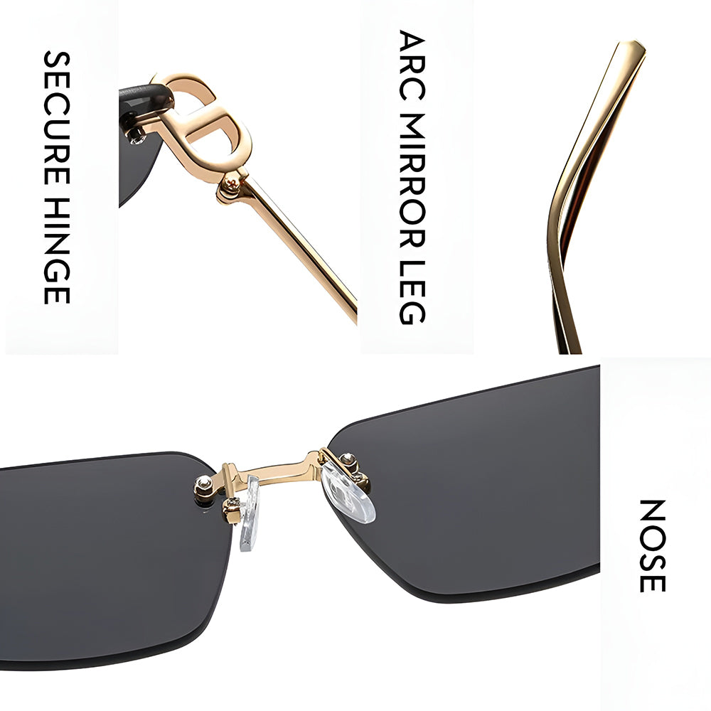 Gafas de Sol Unisex Techsuit S098, Dorado Marrón
