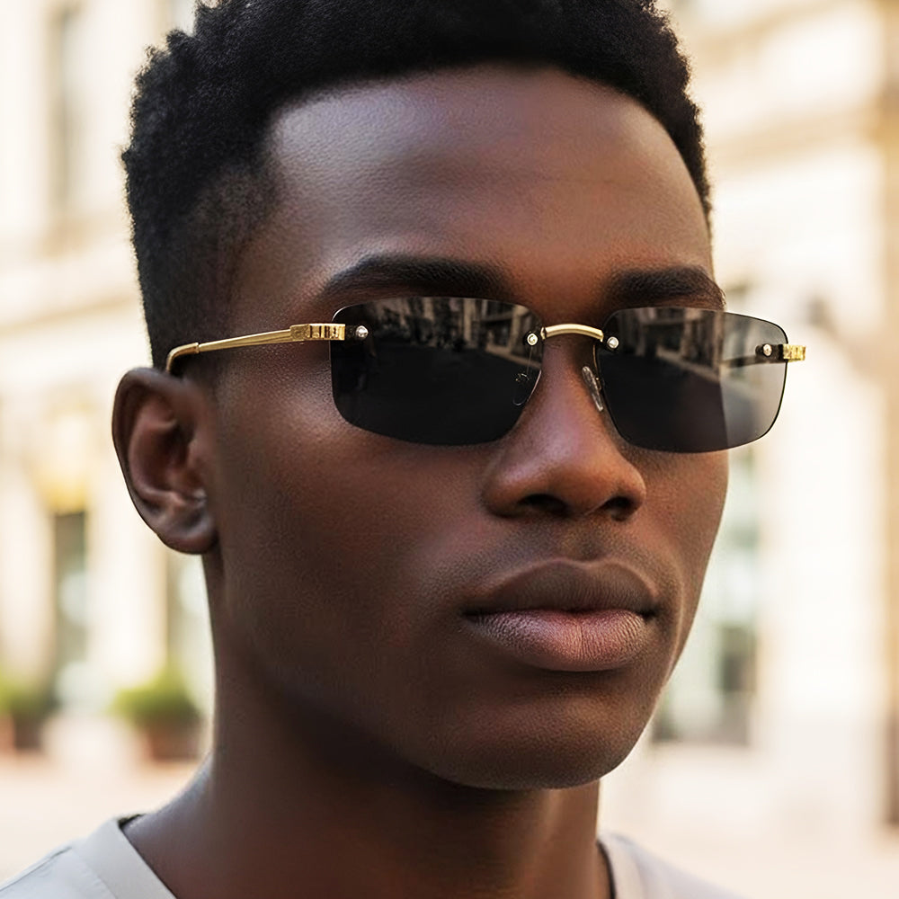 Gafas de Sol Unisex Techsuit S098, Dorado Marrón