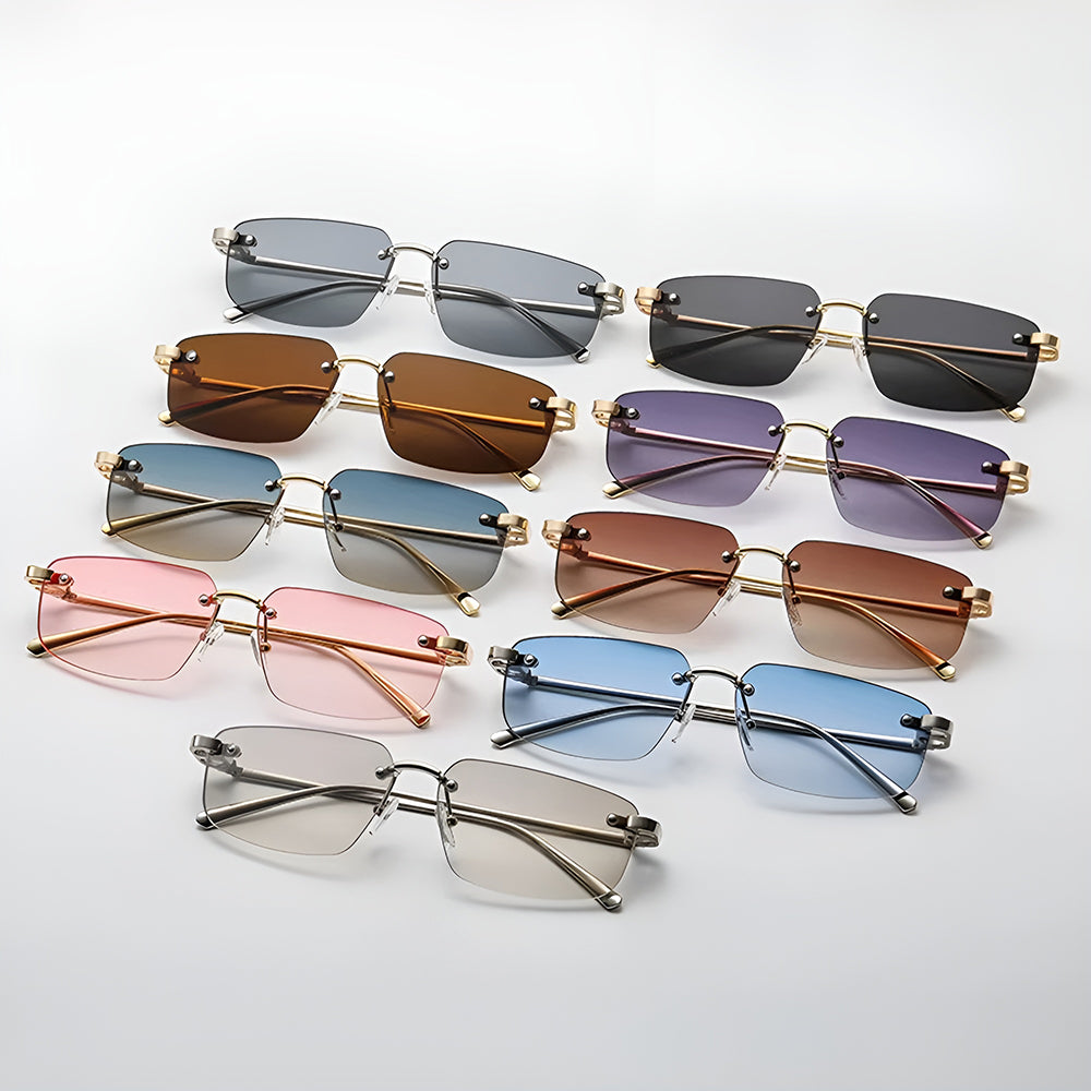 Gafas de Sol Unisex Techsuit S098, Dorado Marrón