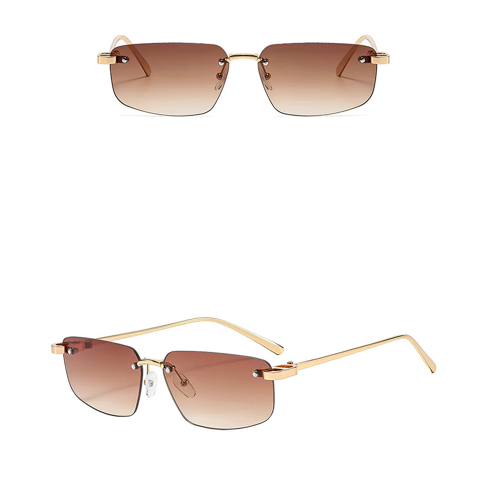 Gafas de Sol Unisex Techsuit S098, Dorado Marrón Claro