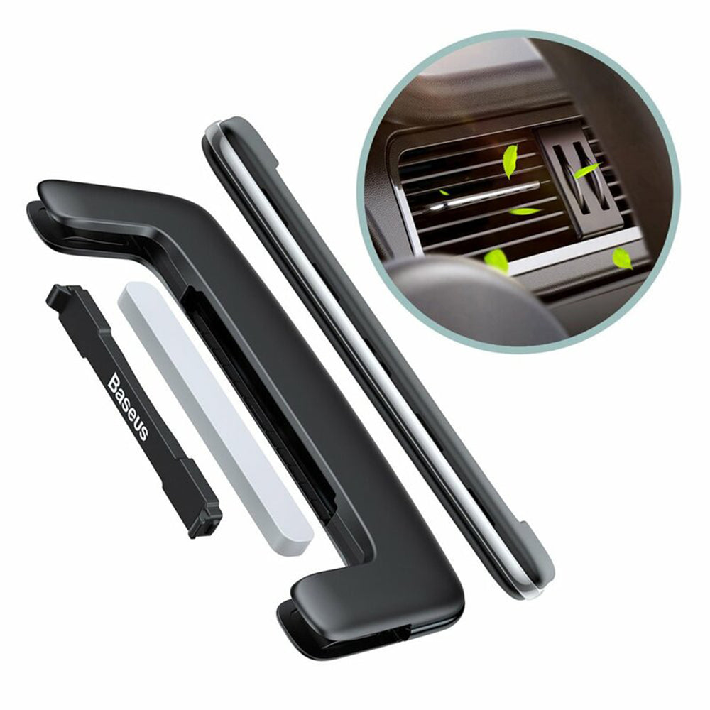 Ambientador para Auto Baseus Paddle Ultrathin, Plateado SUXUN-BP0S
