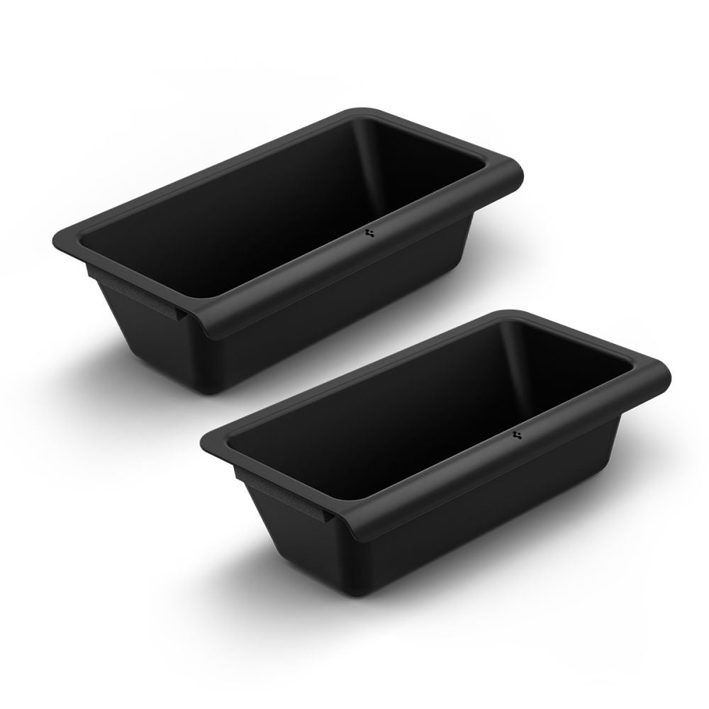 Organizador de Auto Spigen TO222J con montaje bajo el asiento para Tesla Y Juniper, Set de 2 piezas