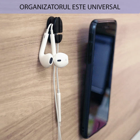 Organizador de Cables Ringke, Set de 6 piezas, Negro