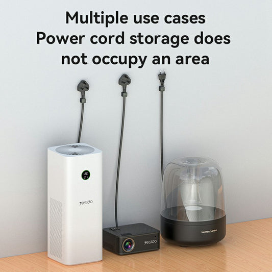 Organizador de Cables Yesido C216BL, Set de 4 piezas, Negro