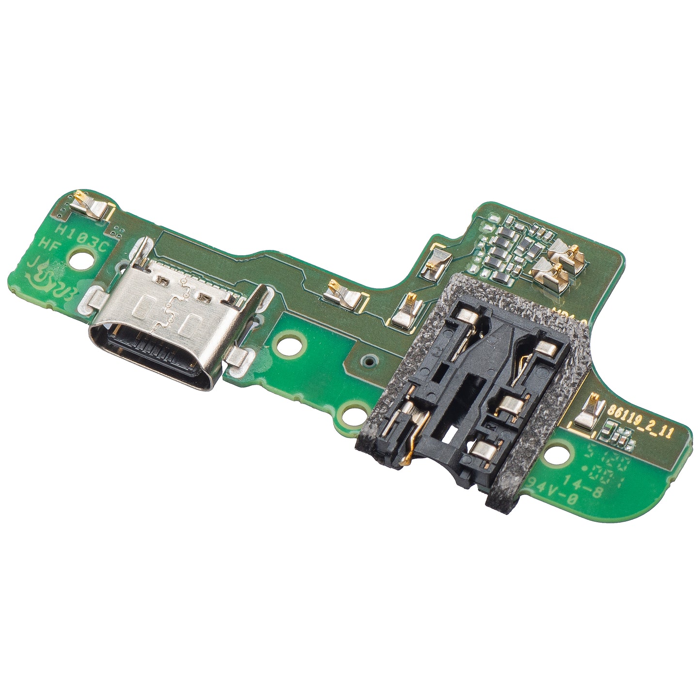 Placa de conexión de carga - Audio - Micrófono Samsung Galaxy A20s A207, versión M12, Service Pack GH81-17775A