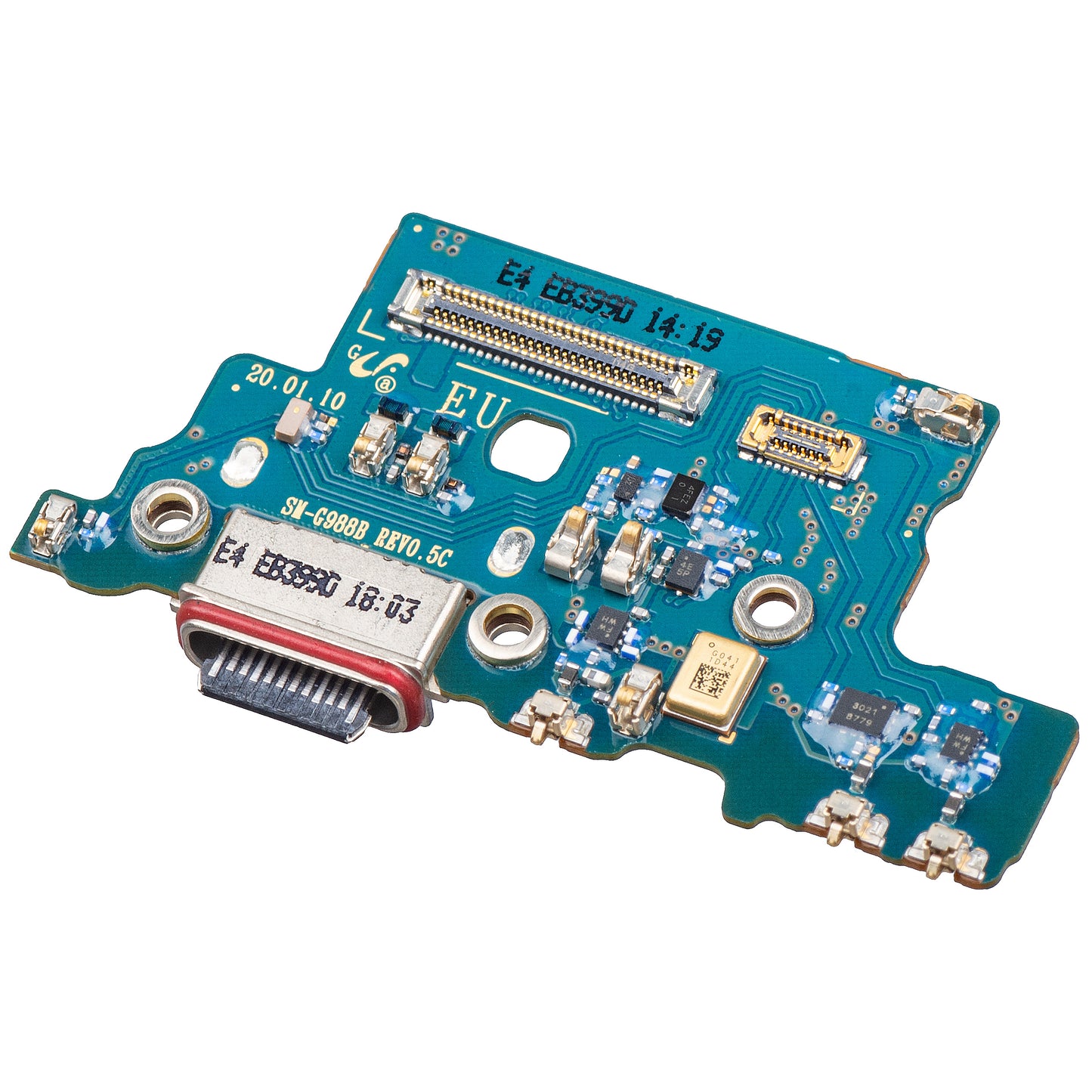 Placa con Conector de Carga - Micrófono Samsung Galaxy S20 Ultra G988, Service Pack GH96-13300A