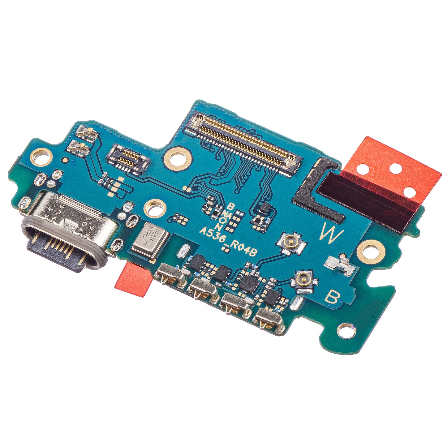 Placa con Conector de Carga - Micrófono - Módulo Lector SIM Samsung Galaxy A53 5G A536
