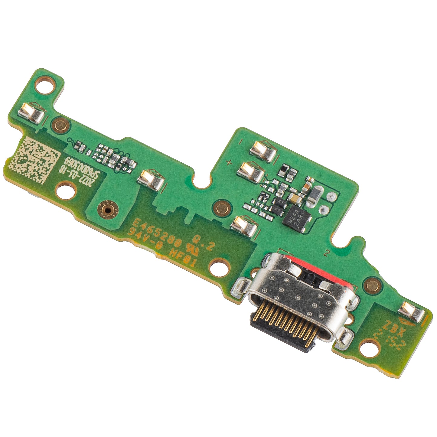 Motorola Moto Moto G60S Micrófono Conector de Carga Junta, Service Pack 5P68C19080