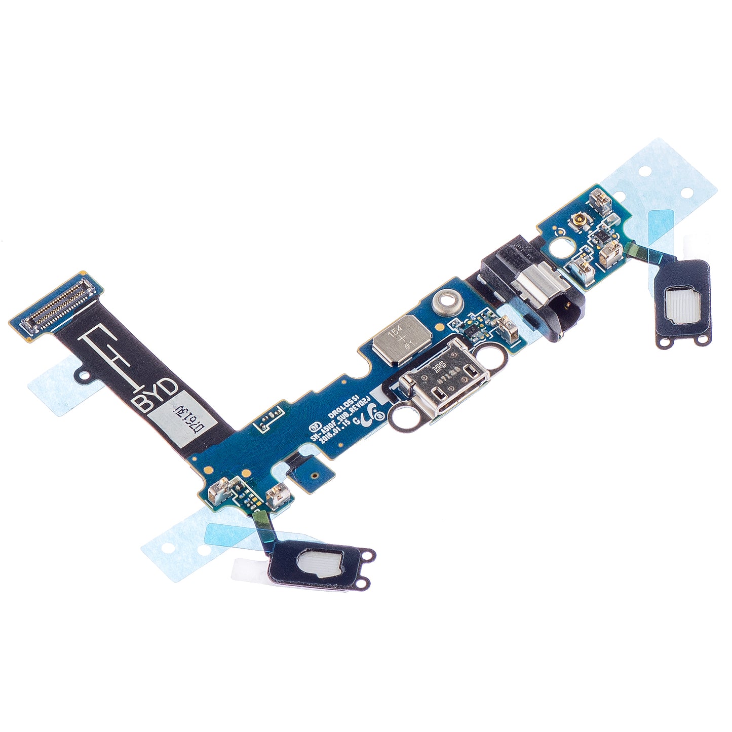 Placa con Conector de Carga - Audio - Teclado - Micrófono Samsung Galaxy A5 (2016) A510, Service Pack GH96-09381A